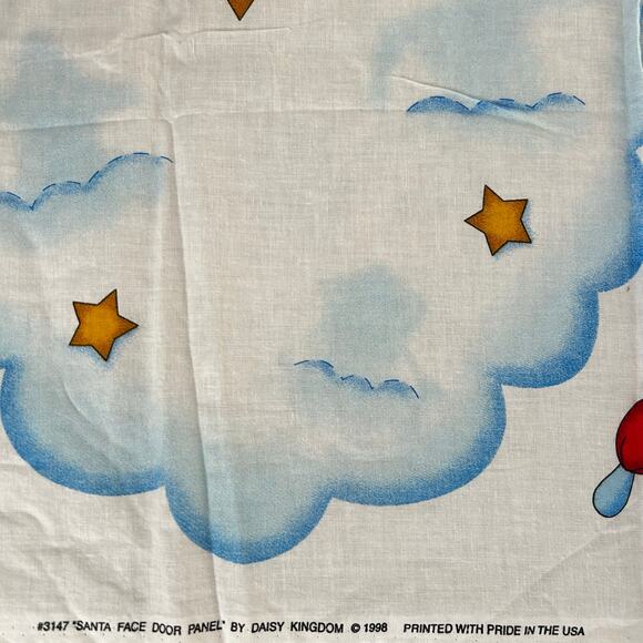 Vintage Daisy Kingdom Santa Face Door Panel Uncut Christmas Fabric - Picture 6 of 6